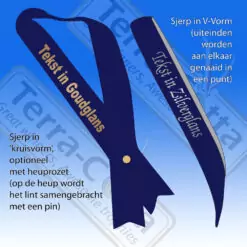 Sjerp Navy-donkerblauw met eigen tekst