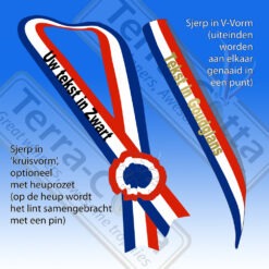 Sjerp Rood-Wit-Blauw met eigen tekst